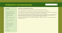 Desktop Screenshot of hobbyteketsshop.dk